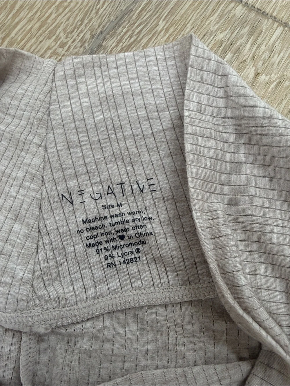 Negative Underwear whipped mini short sand medium - Picture 4 of 5